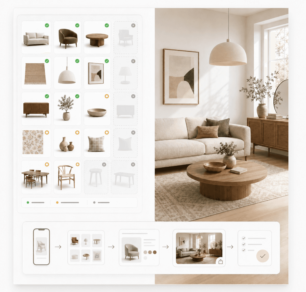 Catalog readiness map showing preview-ready products and products that need review before storefront SDK rollout