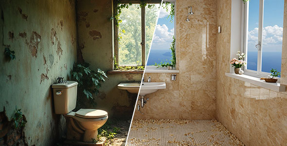 Realistic Bathroom Visualization