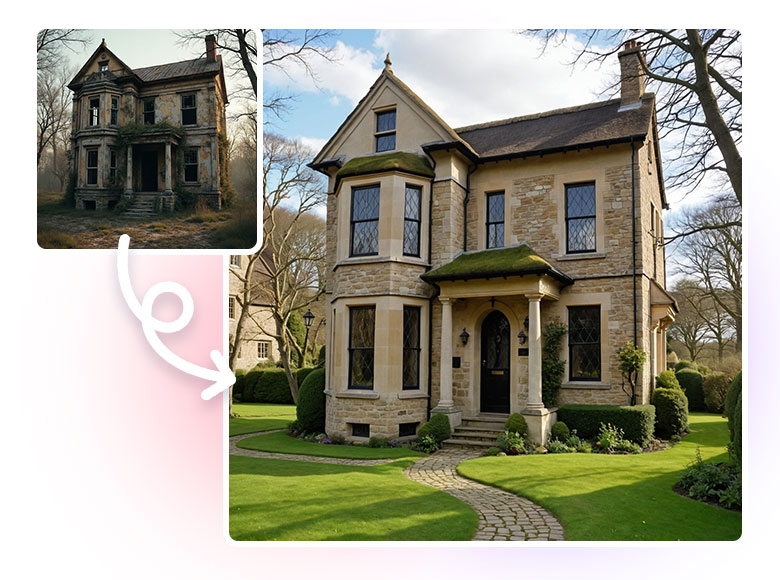 AI Home Exterior Transformation